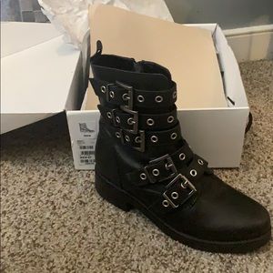 Brand new Aldo black moto boots size 7.5